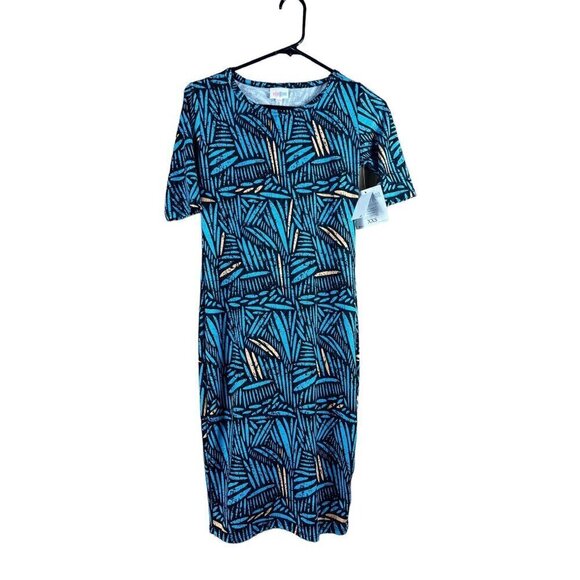 LuLaRoe Dresses & Skirts - LulaRoe Julia Women's Blue & Black Dress
